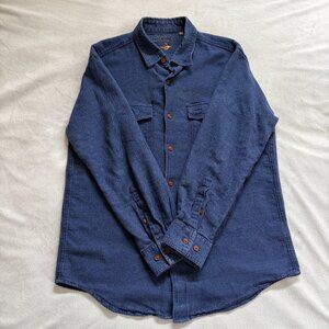 Vintage Cotton/Wool Blend Orvis Blue Button Down Size M/L